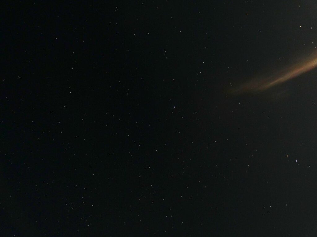 Cévennes France night sky with stars 01